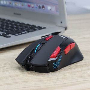 2.4G Wireless Gaming Myszy USB Akumulator Makro Definicja Siedem Kolory Oddychanie Gamer do komputera PC Laptop LOL