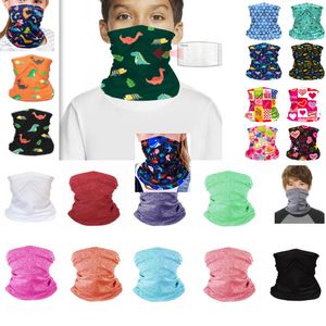 Kinder Gesichtsmaske Halsmanschette Kühlung Kinder Gesicht Schal Maske Junge Mädchen Sturmhaube für Cartoon Tier Design Stirnband Schal Party Maske HH9-3213