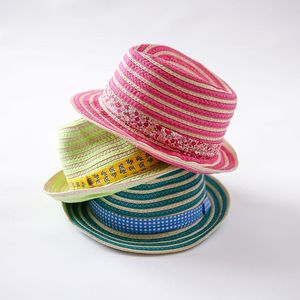 2020 Nova Muti-cores Criança Unisex chapéu de palha Sun tampão para BoysGirls Top Girls Qualidade Sun Proteção Chapéus KidsTravel Hat