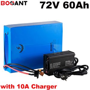 20S 20P 72v 60ah rechargeable lithium battery 5000w electric bike scooter for Samsung 30B 18650 +10A Charger