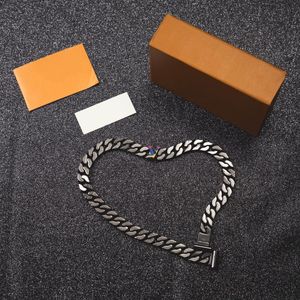 Letter Colorful Necklace for Unisex Letter Tungsten Steel High Quality All-match Hip Hop Necklace Fashion Charm Necklace Supply