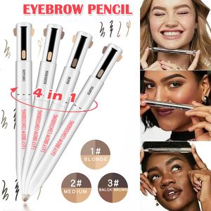 4 in 1 Easy to Wear Eyebrow Contour Pen Defining Highlighting Brow Pen Waterproof Sweatproof