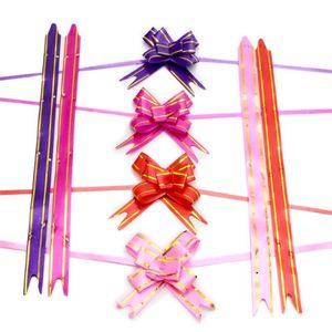1.8 * 35 cm Pull Arco Cintas Flores Regalo Envolver Diseño de mariposa Decoración de la fiesta de boda Pullbows Multi Color Opción Navidad