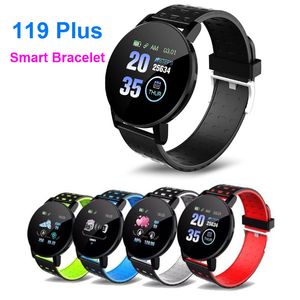 119 più intelligente Watch Band Tracker fitness Bracciale messaggi di promemoria Schermo a colori impermeabile Sport Wristband per Android