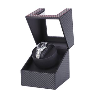 Carbon Motor Shaker Watch Winder Holder Display Automatic Mechanical Watch Winding Box Jewelry Automatic Watch EU US UK AU 2020 CX218e