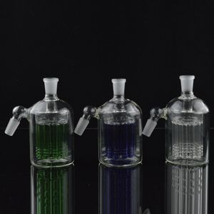 Sigara Aksesuarları Cam Kül catchers 18mm 14mm Ortak 11 Kol Ağacı Percolator Recycler Kül Catcher Sütun Cam Bong ashcatcher Su Boruları