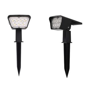 Solar Garden Lights Solar Spotlights SMD3030 7LEDs Garden Landscape Spotlights Dark Sensing for Yard Garden Driveway Porch CRESTECH