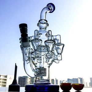 Pefect Combination Matrix Percolator Oil Dab Rigs Recycle Water Pipes Perfect Quality Octopus Arms Bong con giunto da 14 mm