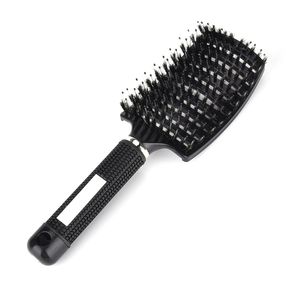 Cabelo Scalp Massagem Massagem Escova Anti-estática Bristle Nylon Chuveiro Molhado Detangling Salão Combs para Mulheres Hairs Styling Ferramentas Navio Grátis 3 Pcs