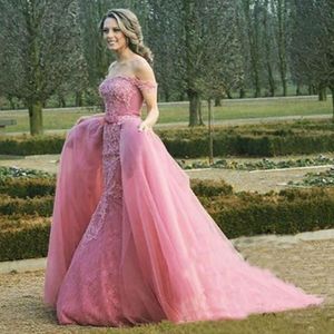 Nowy Dostosuj Ramiączek Prom Dresses Mermaid Lace Aplikacje Sexy Princess Style Prom Suknia Suknie Wieczorowe Robe de Soiree