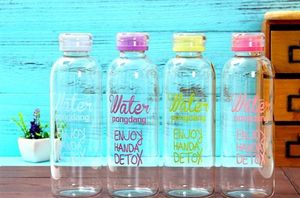 Wholesale drinks bag resale online - 2020 Creative ml High borosilicate glass Bottle cup transparent with bag alphabet water cup big capacity color coffee