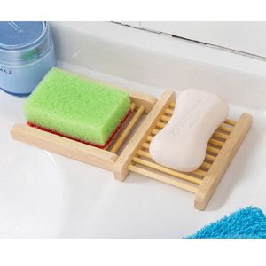 Natural Wooden Soap Dish Wooden Tray Holder Creative Storage Soap Rack Plate Box Container Soap Dish Jabonera