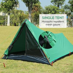 Tenda de acampamento ao ar livre Ultralight dormindo abrigo de malha mosquito inseto repelente rede guarda fácil configuração para camping caminhadas piquenique