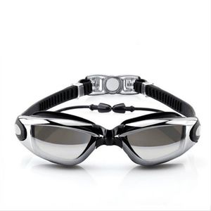 Homens Mulheres Diopter Esportes Eyewear Profissional Silicone Natação Óculos Anti-Nevoeiro UV Natação Óculos