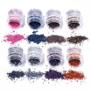 UCANBE Twinkle Toz Göz farı Palet Duochrome Glitter Shine Göz Farı Gevşek Pigment Tozu Metalik Dumanlı Göz Makyajı