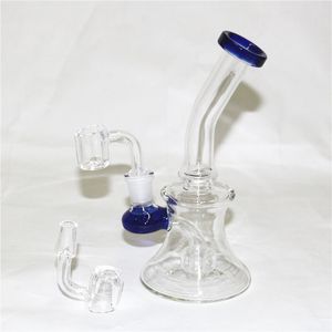 hookahs 최저 가격 재고 유리 봉 오일 장비 물 봉 여성 14.5mm 석영 banger와 dab 장비