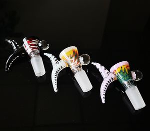 Acessórios para Bong 14mm colorido tigela de vidro conjunta taças para bongs rolar 14 milímetros joint masculina para dab Plataformas pedaço tigela XL-SA12