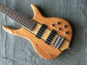 Basso a 5 corde personalizzato e tastiera in palissandro, basso per chitarra elettrica cinese con hardware cromato