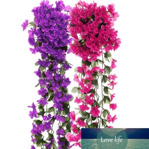 Violet Artificial Flowers DIY Door Lintel Mirror Flower Vine Artificial Green Plant Silk Fake Flower for Wedding Home Decoration