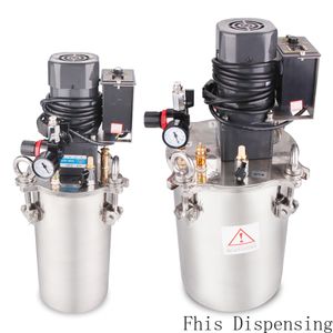 5L de aço inoxidável dispensação Pressão Bucket elétrica mistura de cola de alimentação automática de Container 120W Motor Capacidade Opcional