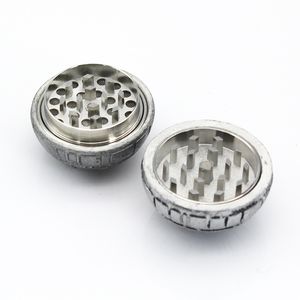 2inches 3 Layers herb PokeBall Grinder Death Star Round Smoking Aluminium Grinders