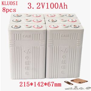 8 Stück 3,2 V 100 Ah Lifepo4-Batterie Lithium-Eisenphosphat-Zellenbatterien NEU CALB ca100 Kunststoff 12 V 200 Ah 24 V 100 Ah für Solar-RV-Pack