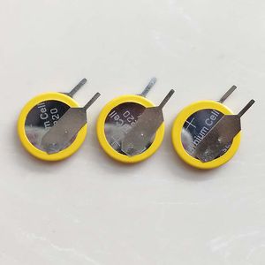 ロットあたり100pcs 3V CR1220ボタンセルバッテリー付きタブ100％新鮮な超高品質