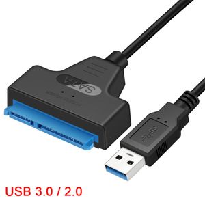 SATA till USB 3.0 Kabeladapter SATA7 + 15pin Support 2,5 tums extern SSD HDD-hårddisk 22 pin SATAIII A25