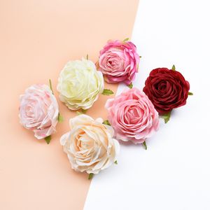 30/50 Stück Seidenblumen Qualität Rose Diy Hochzeit Home Dekor Zubehör Künstliche Blumen für Dekoration Scrapbooking Weihnachten