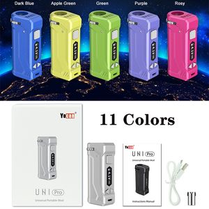 Yocan UNI PRO MOD 650MAH BOX MODS E-Zigarette Kits Vorwärmen Batterie für alle Breite der Patronen Ölzerstäuber Spannung Einstellbar Vape Pen Original