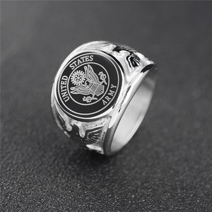 Offiziere United States Marine Corps USMC Ring US Navy USN Military Army Air Force Anker Feuerwehrmann Männer Ring Edelstahlschmuck