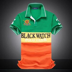 المصمم Polos قمصان الولايات المتحدة الأمريكية Sizenew Massioner Black Watch Polos Team كبير الحجم