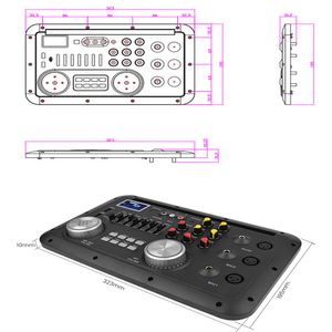 Freeshipping DC9-12V MP3 Decoder Board DSP bluetooth Karaoke Preamp Mixer Lossless Fiber Coaxial Equalizer for Home Amplifier Guitar