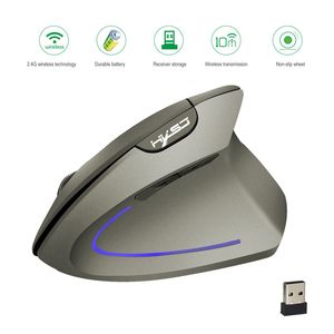 Mouse wireless Ergonomico ottico 2.4G 2400 DPI Mouse verticale curativo da polso leggero colorato per PC portatile