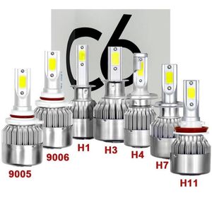 Turbo H7 H4 H1 H11 Luces LED Para Auto Headlight Bulb Automotivo V k H27 Car Carro Farol Lampada Ampolletas Light