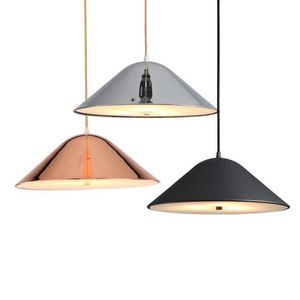 Современное американское искусство привело люстра свет ресторан кафе столовая комната дизайнер железа подвесные светильники Nordic минималистский спальни подвесной светильник