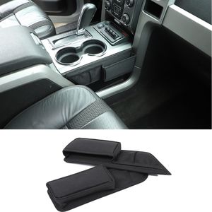 Bilväxelskift förvarväska Svart Oxford Cloth för Ford F150 Raptor 2009-2014 Interiördillbehör