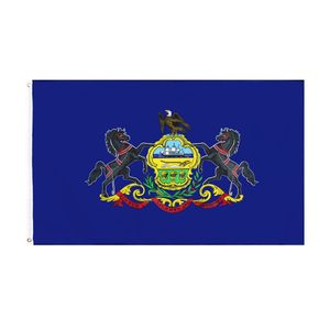 JOHNIN 3x5Fts Pennsylvania Flag Penn Direct fabbrica all'ingrosso 90x150cm USA Keystone state Banner