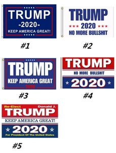 hot sale Trump 2020 Flag 5 Styles Donald Flags Keep America Great Again Polyester Decor Banner For President USA