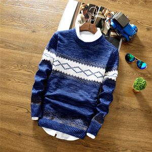 maglioni pullover da uomo sottili in cotone sociale di marca maglioni casual lavorati a maglia a righe all'uncinetto da uomo vestiti in jersey masculino