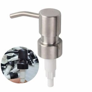 Hand Soap Dispenser Pump Tops For Amber Bottle 28/400 Stainless Steel Countertop Soap Lotion Dispenser Jar Not Included