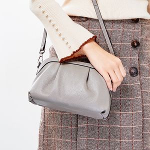 New- Women Messenger Bag Brand Design Female Soft Genuine Shell Small Casual Crossbody Handbag