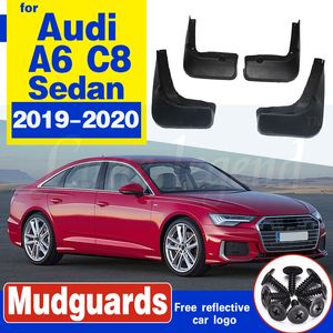 Front Rear Car Mudflap for Audi A6 Saloon S-Line Sport C8 2019~2020 Fender Mud Guard Splash Flaps Mudguard Accessories 5th 5 Gen