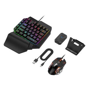 4 W 1 Bluetooth Gaming Keyboard Converter Converter Combo dla Smartphone PC PUBG Akcesoria do gry mobilnej