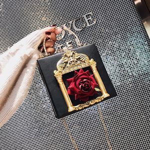 Pink sugao crystal Luxury evening bag Baroque Retro shoulder bag Bling party purse Top women wedding Day clutch bag