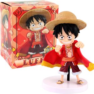 15cm Anime One Piece Q Version Luffy Action Figure Juguetes Figures Collectible Model Toys Christmas Toy