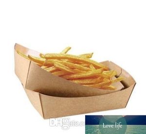 Vassoio per alimenti in cartone Hot Dog Patatine fritte Piatti Piatti Scatola per imballaggi alimentari Stoviglie usa e getta Stoviglie