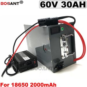 Bafang 1000W 2000Wモーターe-bikeリチウムイオン+メタルボックス+ 5A充電器のための充電式60V 30Ah 30Ah電動自転車電池