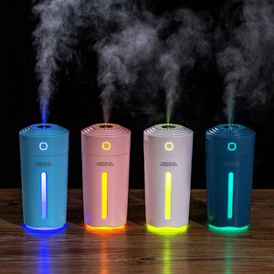 7 kolorów świateł nawilżacz powietrza wielofunkcyjny przyrząd kosmetyczny nawilżacz twarzy oczyszczanie powietrza technologia Nano Spray Starry Cup wyciszenie Design