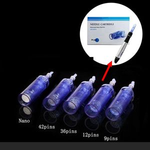 1 3 5 7 9 12 36 42 pinos Nano Needle Cartridge For DermaPen Microneedling Skin Care Dr Pen A1 Tips